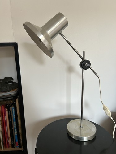 Lampe alu brossé - annÉes, 70