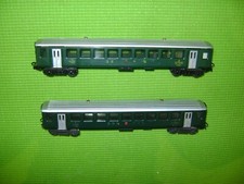 HAG HO 6508 LOT OF 2 SWISS PASSENGER CARS 2ND CLASS SBB FFS