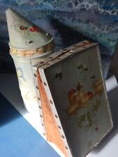 Enfumoir à abeille peint ancien soufflé cuir