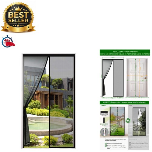 Cinkee moustiquaire porte - moustiquaire,