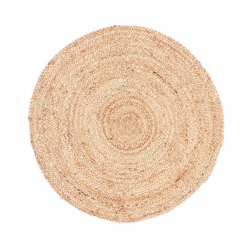 Tapis rond jute - rond, tressé