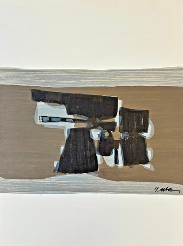 Lithographie raoul ubac 1964 - lithographie,