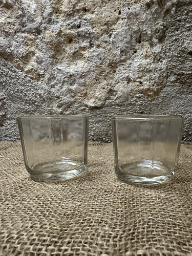 Lot pots anciens verre - 2, en