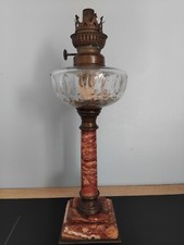 Lampe à pétrole  pied Marbre