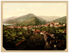 Österreich, Spitz a. d. Donau, Blick auf die Stadt aus der Vogelschau  photoch
