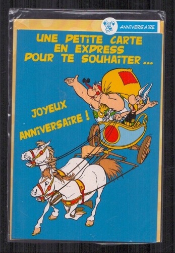 Carte anniversaire uderzo - uderzo,