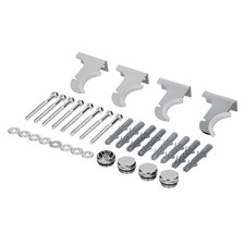 Fixation pour radiateurs design de salle de bain support mural en métal chrome