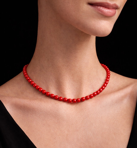 Collier rond perles de - de,