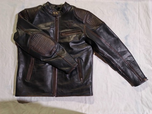 Veste cuir noir biker - 🇫🇷,
