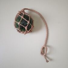 old float green glass ball buoy sea marine fishing trawl globe decoration
