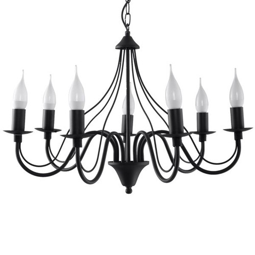 Lustre acier noir - lustre,