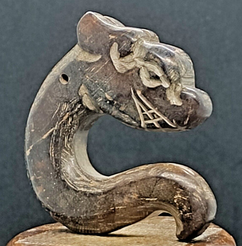Ancienne sculpture dragon en - sculpture, c