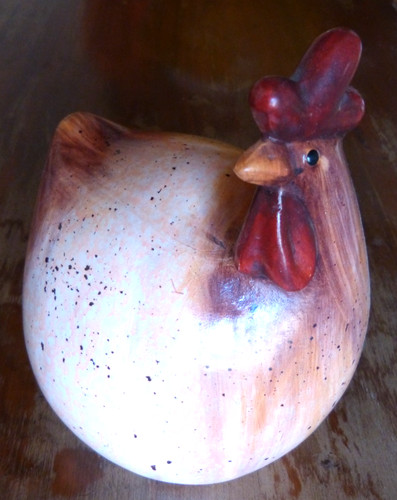 Tres belle poule ceramique - tres,