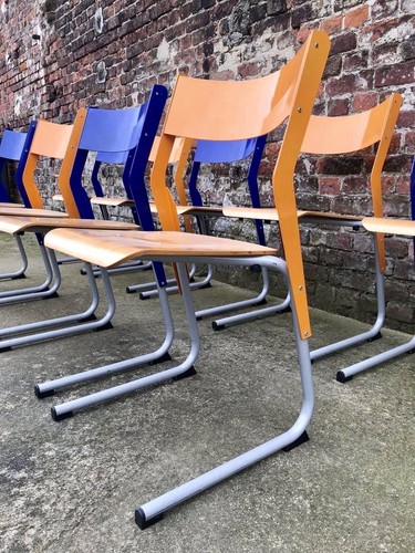 Chaises école vintage 30 - chaises, vintage,