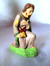 old SANTON DIVINEAU JOSEPH h: 8 cm Nativity Christmas Crib Figurine