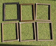 LOT DE 6 PETITS CADRES  EN  BOIS  FRENCH ANTIQUE
