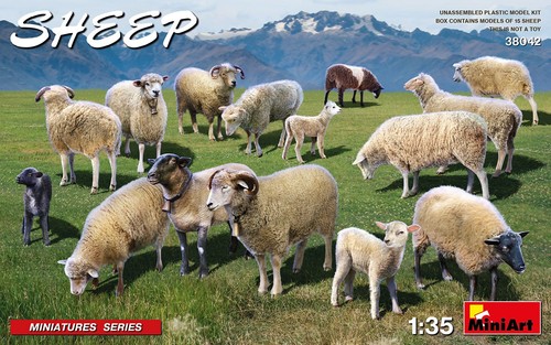Miniart 38042 animaux moutons - miniart,
