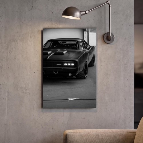 Affiche métal muscle car - affiche, en