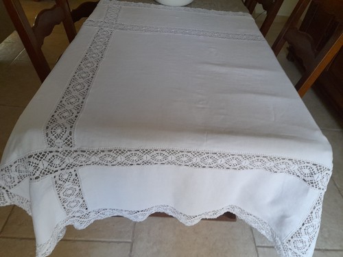 Nappe ancienne blanche - nappe,