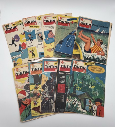 Lot journaux tintin - lot,