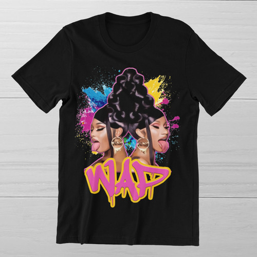 Cardi wap shirt - t-shirt, tongue