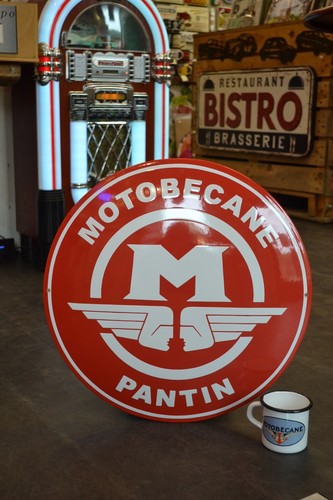 Plaque émaillée motobecane - émaillée,