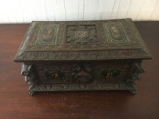 Antique Wooden Jewelry Box