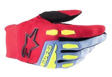 Gants Cross Enduro MTB Kart Mini Quad Alpinestars Full Bore Blue Rouge Berry