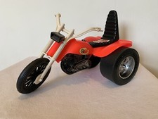 Vintage 1970's Processed Plastic  Red Whopper Chopper Honda 3 Wheeler Trike Toy