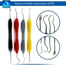 Periodontal Universal Langer Curette Younger Micro Scaler Sickle Silicone Handle