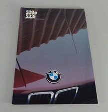 BMW 5 Series E28 528e / 533i US/Canada Brochure - Model Edition 02/1982