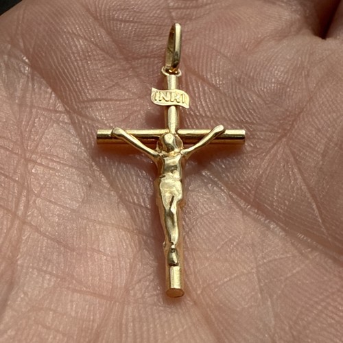 Pendentif croix 18 - or,