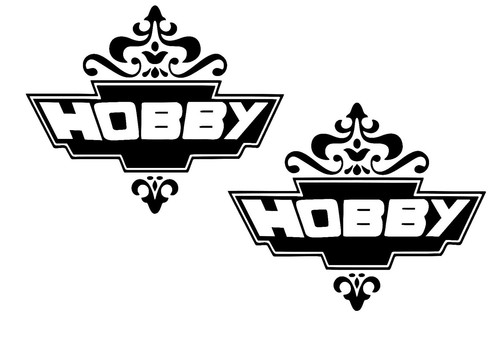 Stickers fit hobby - 2x,