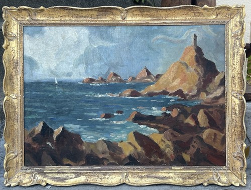 Antique original oil painting - antique,