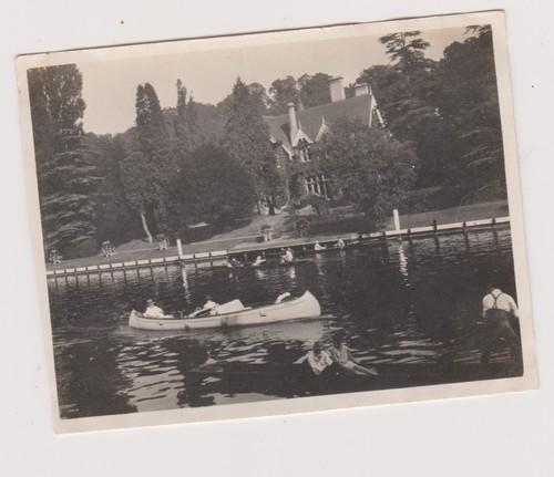 Photo ancienne canoë - ancienne,