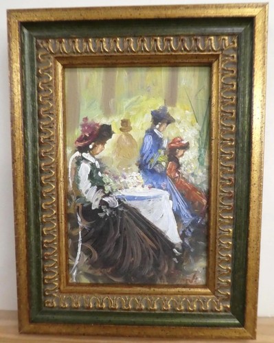 Tableau ancien huile - huile, portrait