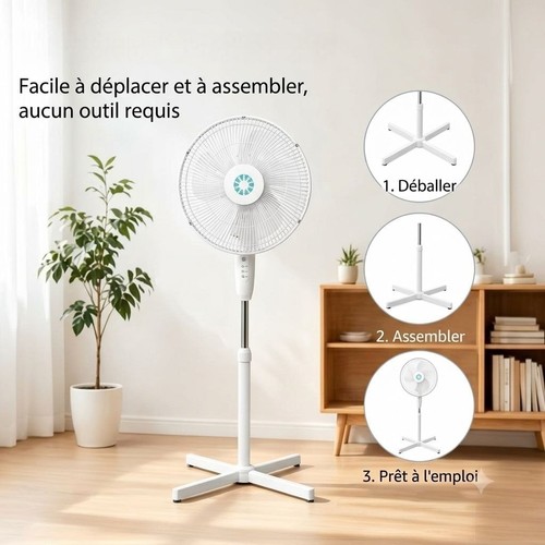Ventilateur sur pied-Hauteur
