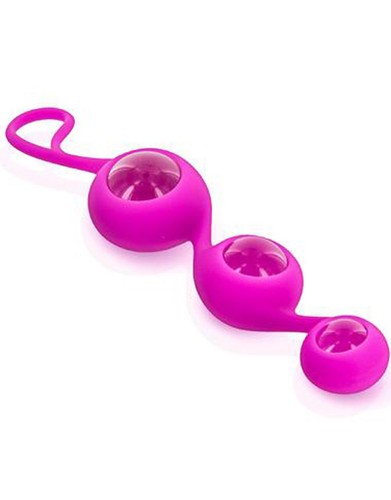 Triple boules geisha rose - de,