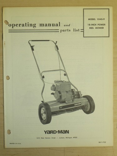 Vintage yard man power - vintage,