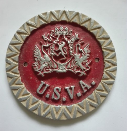 Ancienne plaque v - plaque, u.s.v.a