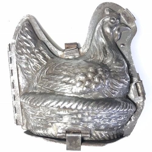 Old large chocolate mold - chocolate,