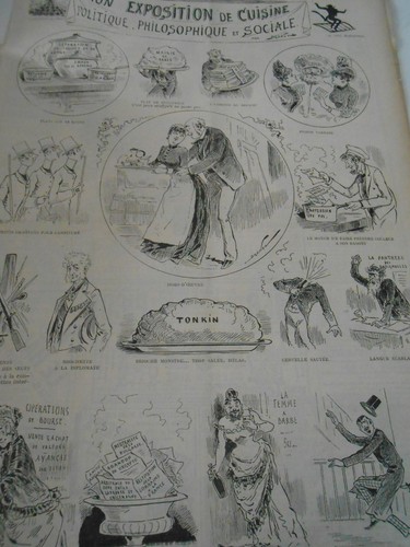 Caricature 1888 exposition - caricature, de