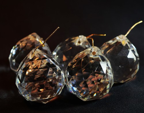 Lot boules verre ou - en,