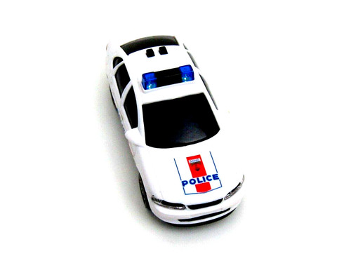 Voiture police avec - voiture, de