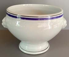 Jacques Lobjoy marine line bowl casssolette porcelain d'Auteuil