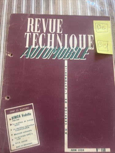 Revue technique simca vedette - simca,
