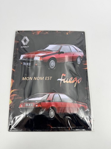 Renault fuego plaque fer - plaque,
