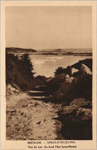 Cpa sables les pins - cpa, vue