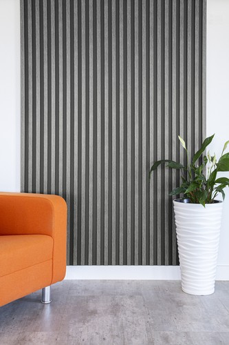 Mur lamelles hexim gris - lamelles,