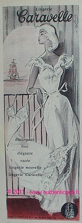 Publicite lingerie caravelle - publicite,
